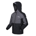 Black-Seal Grey - Side - Regatta Childrens-Kids Beamz III Waterproof Jacket