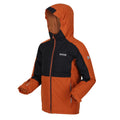 Burnt Copper-Black - Side - Regatta Childrens-Kids Beamz III Waterproof Jacket