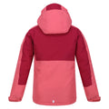 Mineral Red-Rumba Red - Back - Regatta Childrens-Kids Beamz III Waterproof Jacket
