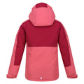 Mineral Red-Rumba Red - Back - Regatta Childrens-Kids Beamz III Waterproof Jacket