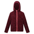 Mineral Red-Burgundy - Front - Regatta Childrens-Kids Kyrell Zebra Print Reversible Jacket