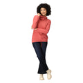 Mineral Red - Pack Shot - Regatta Womens-Ladies Adarae Fleece Roll Neck Sweatshirt