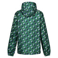 Shadow Elm Emerald - Back - Regatta Womens-Ladies Orla Kiely Pack-It Leaf Print Waterproof Jacket