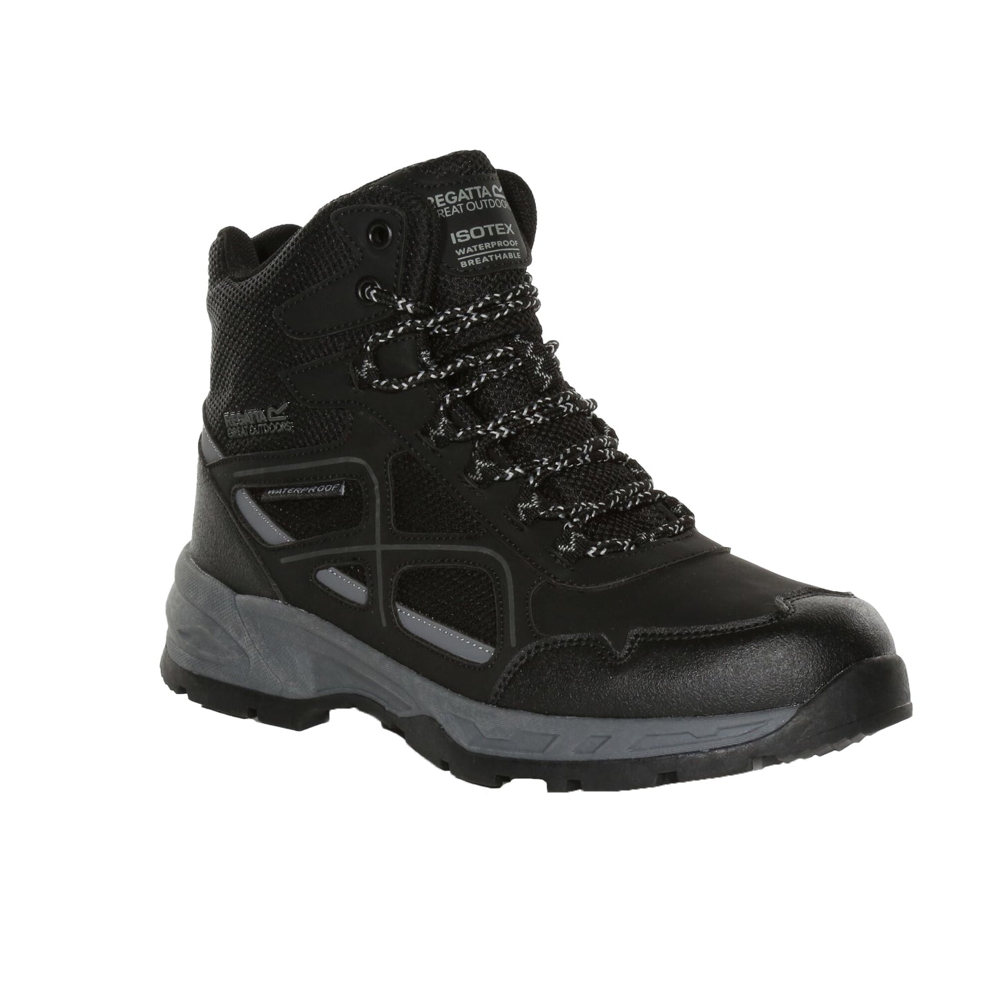 Black-Granite - Front - Regatta Mens Vendeavour Walking Boots