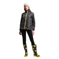 Berry Bubble Black - Side - Regatta Womens-Ladies Orla Kiely Pack-It Printed Waterproof Jacket