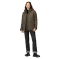 Dark Khaki - Pack Shot - Regatta Womens-Ladies Broadia Waterproof Jacket