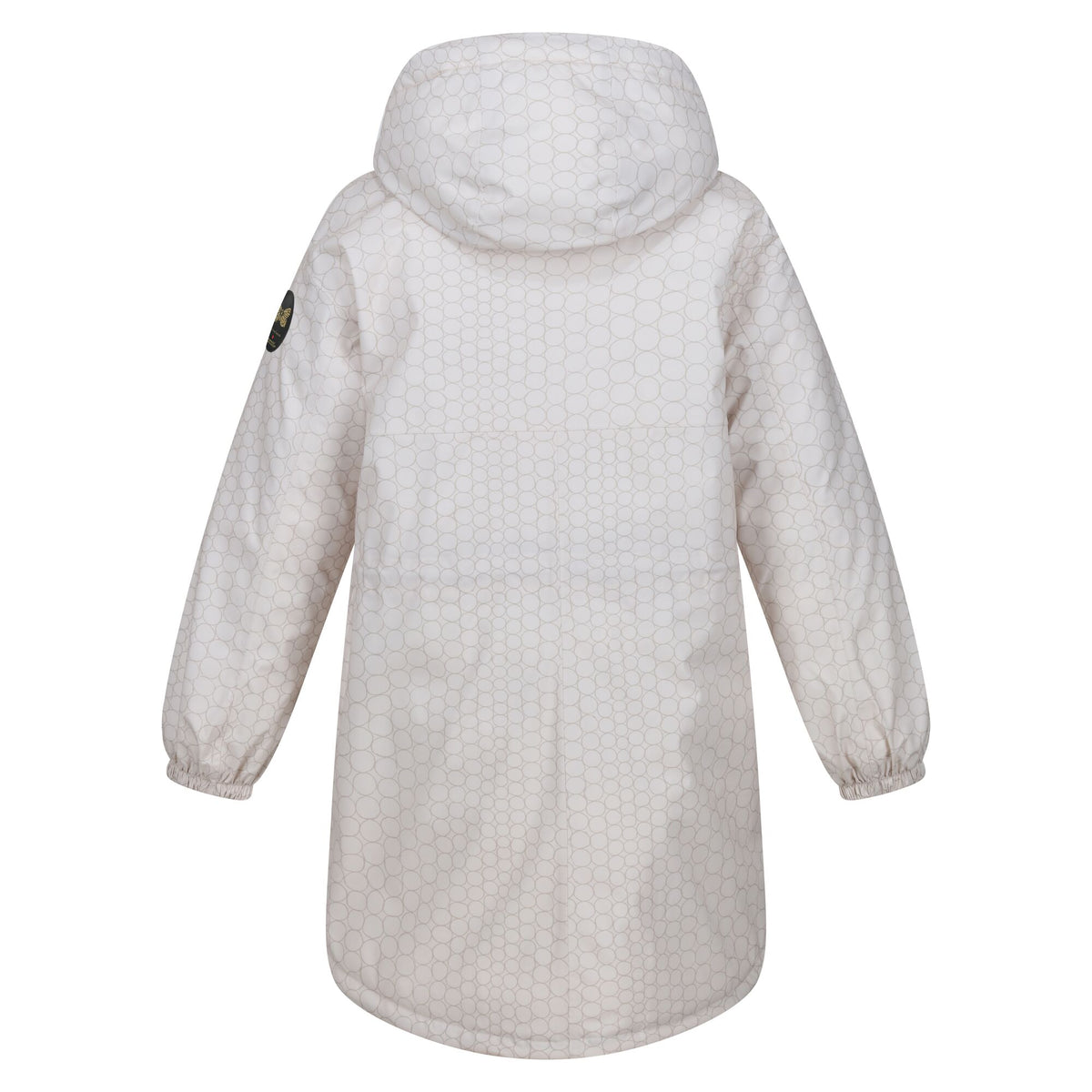 Beige-Black - Back - Regatta Womens-Ladies Christian Lacroix Cailar Pearl Longline Waterproof Jacket