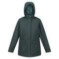 Darkest Spruce - Front - Regatta Womens-Ladies Brenlyn Zebra Print Waterproof Jacket