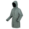 Dark Forest Green - Side - Regatta Womens-Ladies Panthea Insulated Padded Hooded Jacket