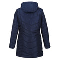 Navy - Back - Regatta Womens-Ladies Panthea Insulated Padded Hooded Jacket