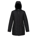 Black - Front - Regatta Womens-Ladies Panthea Insulated Padded Hooded Jacket