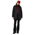 Black - Lifestyle - Regatta Womens-Ladies Panthea Insulated Padded Hooded Jacket