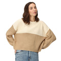 Light Vanilla-Barleycorn - Side - Regatta Womens-Ladies Kamaria Knitted Jumper