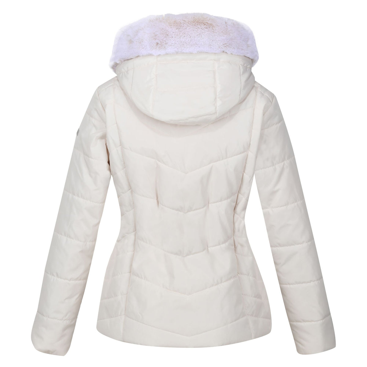 Light Vanilla - Back - Regatta Womens-Ladies Wildrose Baffled Padded Hooded Jacket