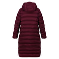 Burgundy-Mineral Red - Back - Regatta Womens-Ladies Elender Baffled Hooded Jacket