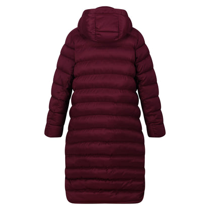 Burgundy-Mineral Red - Back - Regatta Womens-Ladies Elender Baffled Hooded Jacket