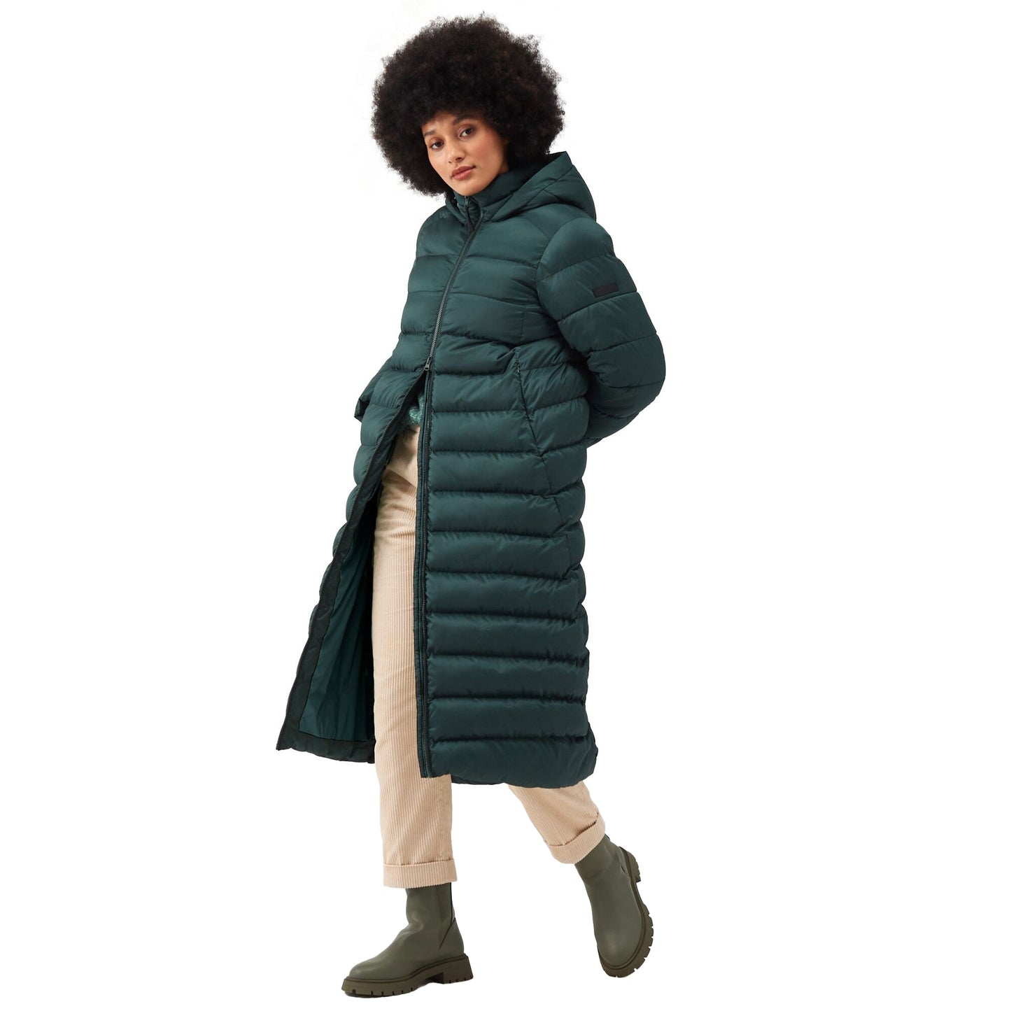 Darkest Spruce - Lifestyle - Regatta Womens-Ladies Elender Baffled Hooded Jacket
