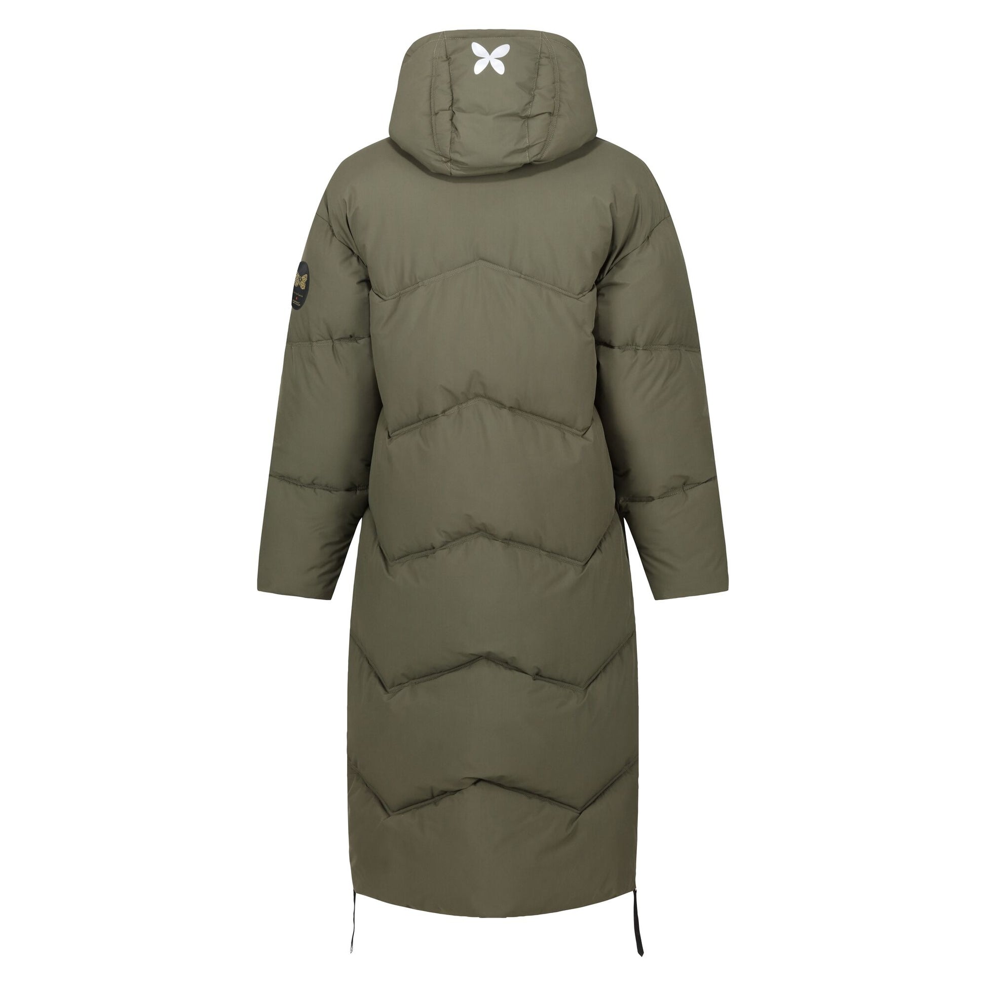 Dark Khaki - Back - Regatta Womens-Ladies Christian Lacroix Milhaud Longline Puffer Jacket