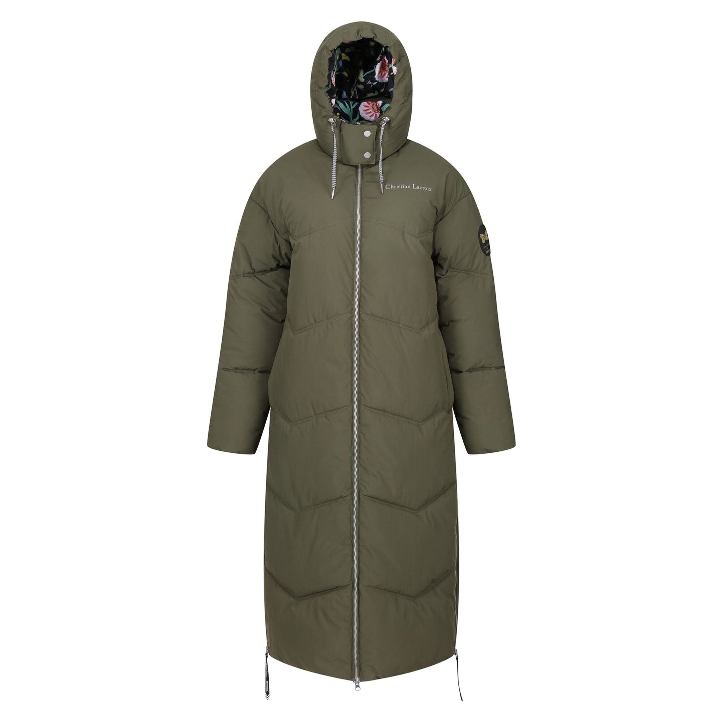 Dark Khaki - Front - Regatta Womens-Ladies Christian Lacroix Milhaud Longline Puffer Jacket