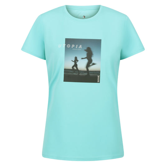 Amazonite - Front - Regatta Womens-Ladies Fingal VII Utopia Running T-Shirt