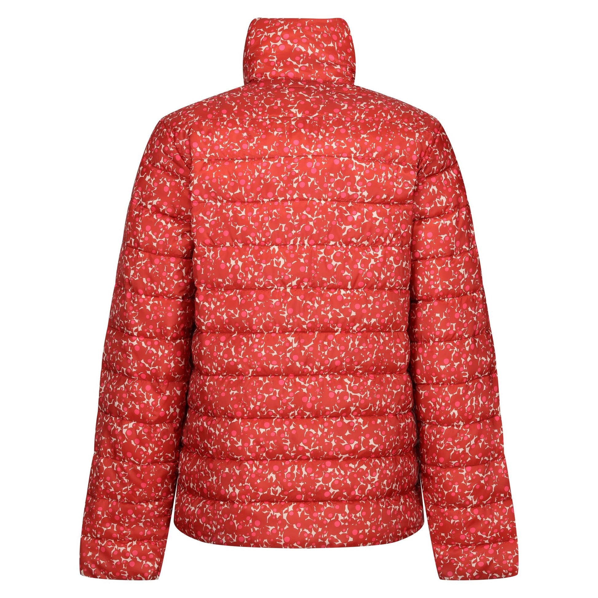 Red - Back - Regatta Womens-Ladies Orla Kiely Berry Bubble Baffled Padded Jacket