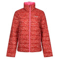 Red - Front - Regatta Womens-Ladies Orla Kiely Berry Bubble Baffled Padded Jacket