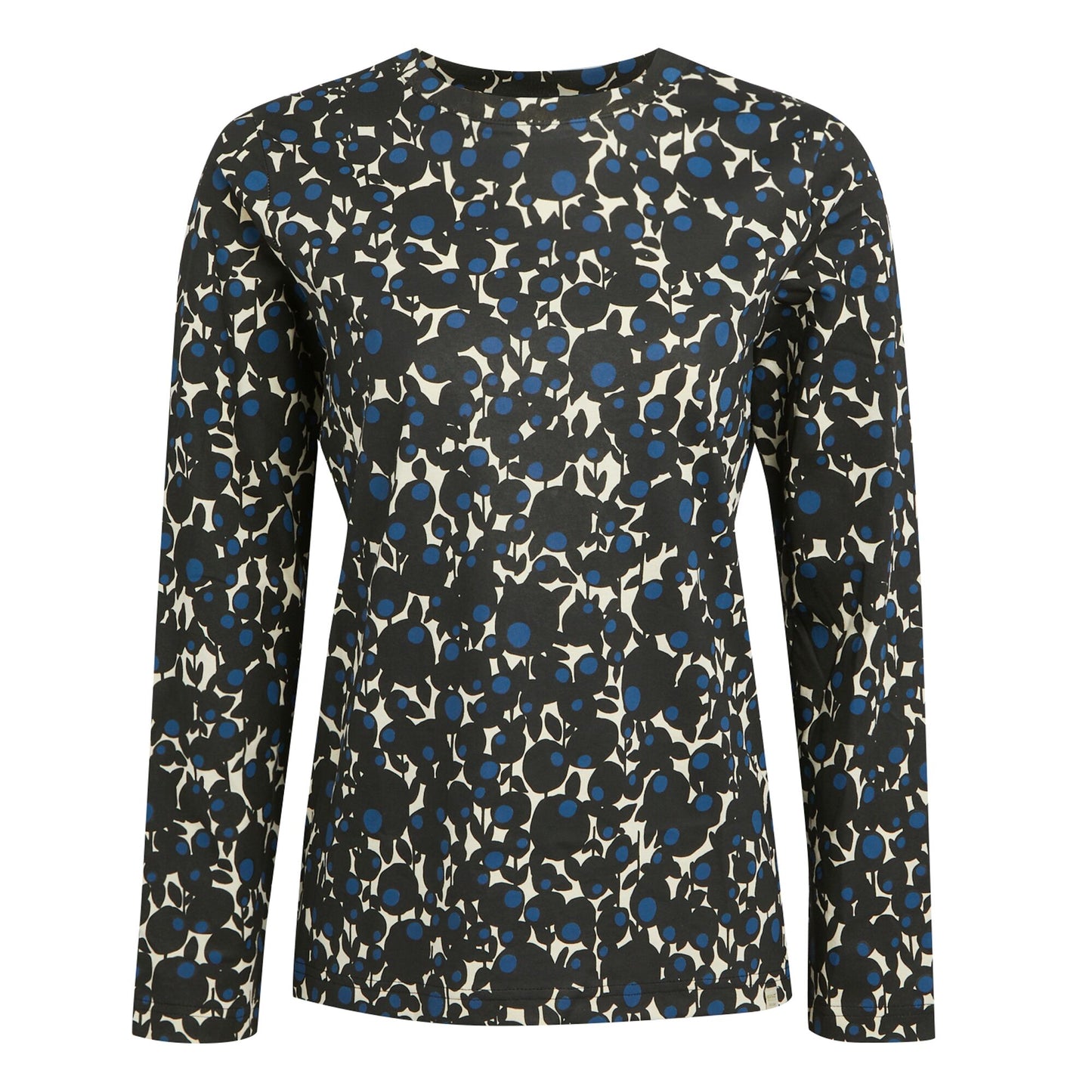 Berry Bubble Blue - Front - Regatta Womens-Ladies Orla Kiely Printed Long-Sleeved T-Shirt