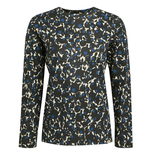 Berry Bubble Blue - Front - Regatta Womens-Ladies Orla Kiely Printed Long-Sleeved T-Shirt