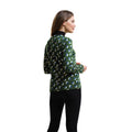 Shadow Elm Emerald - Side - Regatta Womens-Ladies Orla Kiely Leaf Print Long-Sleeved T-Shirt
