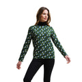 Shadow Elm Emerald - Lifestyle - Regatta Womens-Ladies Orla Kiely Leaf Print Long-Sleeved T-Shirt