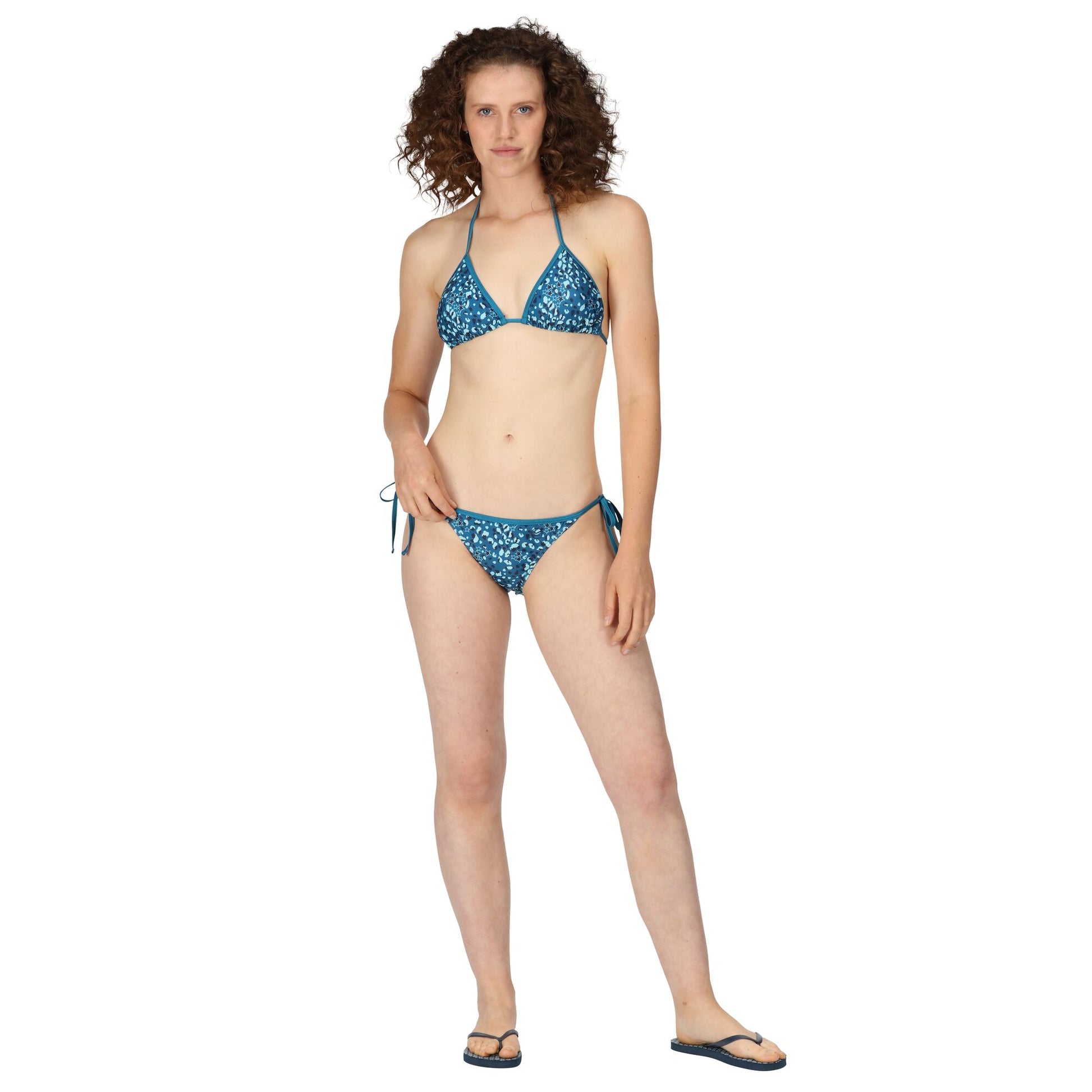 Celestial - Close up - Regatta Womens-Ladies Aceana Animal Print Bikini Top