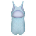 Aqua Blue - Back - Regatta Girls Katrisse Ditsy Print One Piece Swimsuit