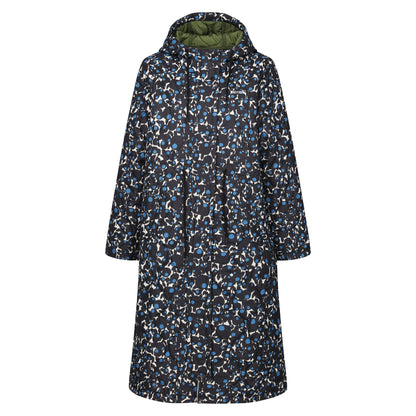 Blue - Front - Regatta Womens-Ladies Orla Berry Bubble Hooded Longline Padded Jacket