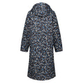 Blue - Back - Regatta Womens-Ladies Orla Berry Bubble Hooded Longline Padded Jacket