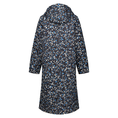 Blue - Back - Regatta Womens-Ladies Orla Berry Bubble Hooded Longline Padded Jacket