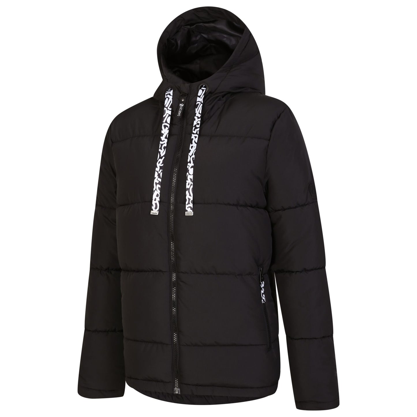 Black - Side - Dare 2B Womens-Ladies Society Padded Jacket