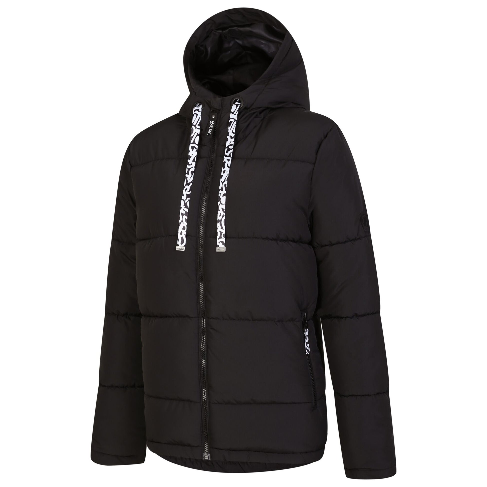 Black - Side - Dare 2B Womens-Ladies Society Padded Jacket