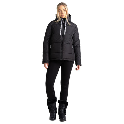 Black - Pack Shot - Dare 2B Womens-Ladies Society Padded Jacket