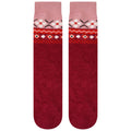 Beetroot-Powder Pink - Front - Dare 2B Unisex Adult Festivity Fair Isle Fluffy Christmas Socks