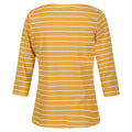 Mango Yellow-White - Back - Regatta Womens-Ladies Bayla 3-4 Sleeve T-Shirt