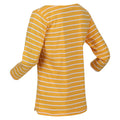 Mango Yellow-White - Lifestyle - Regatta Womens-Ladies Bayla 3-4 Sleeve T-Shirt