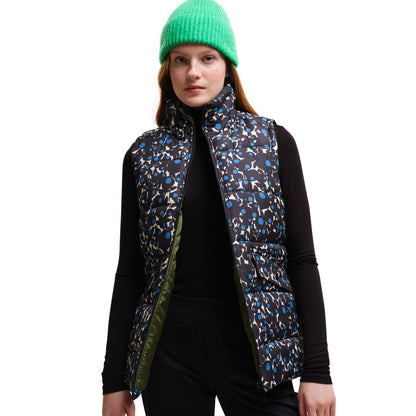 Berry Bubble Blue - Side - Regatta Womens-Ladies Orla Kiely Printed Body Warmer