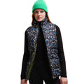 Berry Bubble Blue - Side - Regatta Womens-Ladies Orla Kiely Printed Body Warmer
