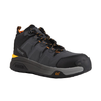 Black-Gunmetal Grey - Front - Regatta Professional Mens Hiking Boots