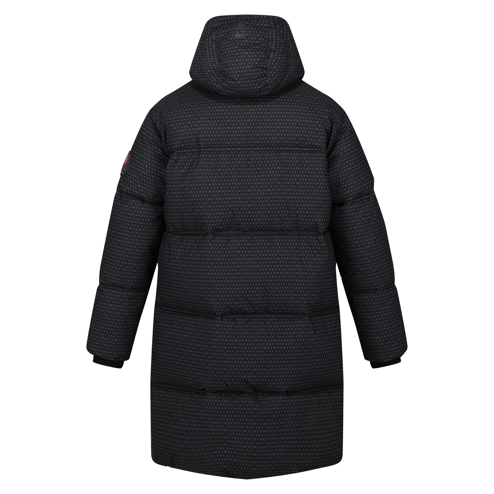 Black - Back - Regatta Mens Christian Lacroix Gordes Printed Padded Jacket