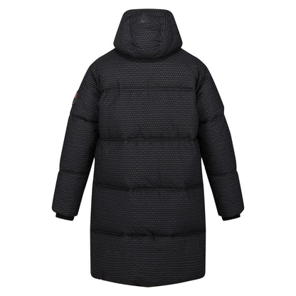 Black - Back - Regatta Mens Christian Lacroix Gordes Printed Padded Jacket
