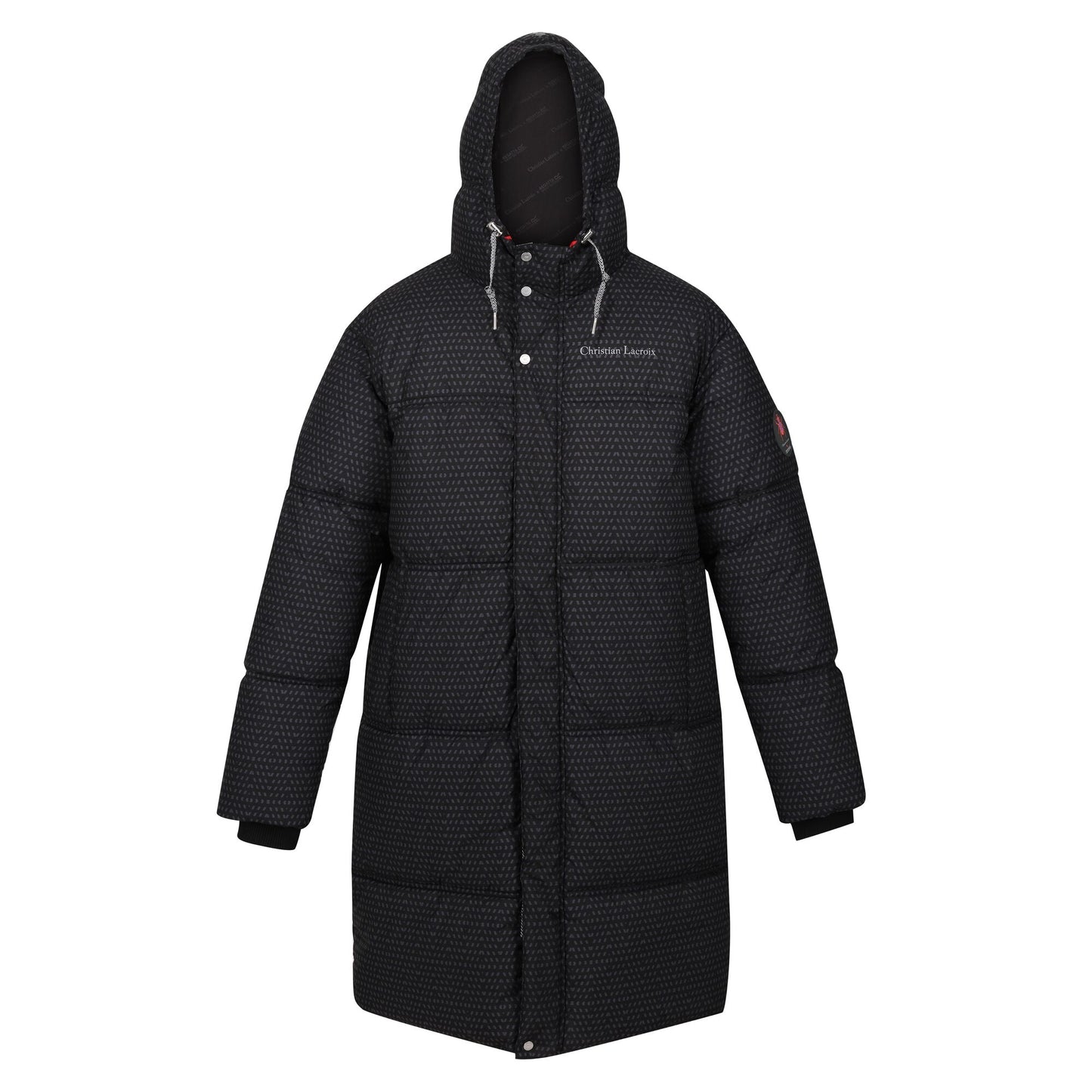 Black - Front - Regatta Mens Christian Lacroix Gordes Printed Padded Jacket