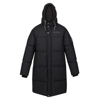 Black - Front - Regatta Mens Christian Lacroix Gordes Printed Padded Jacket