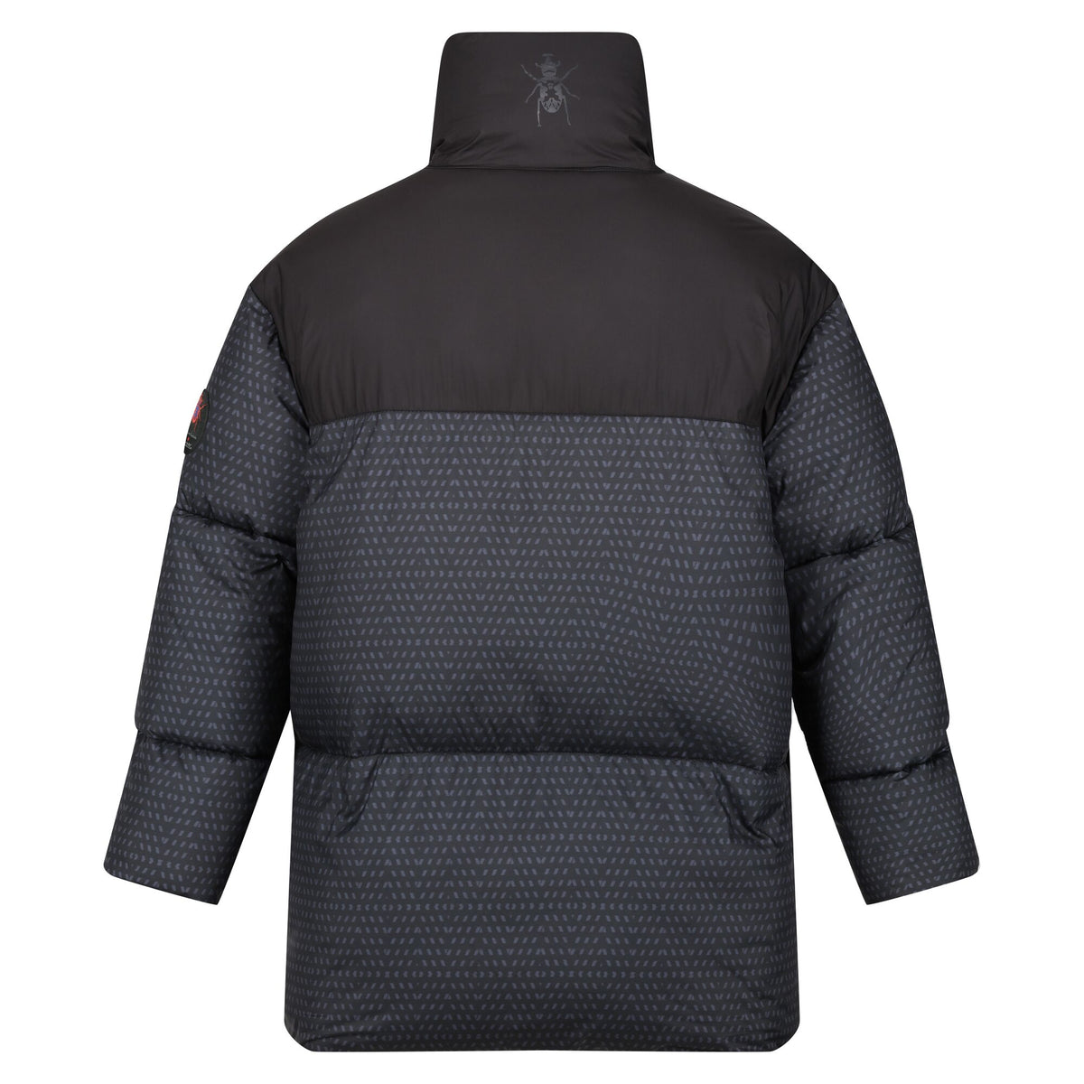 Black - Back - Regatta Mens Christian Lacroix Barbegal Printed Padded Jacket