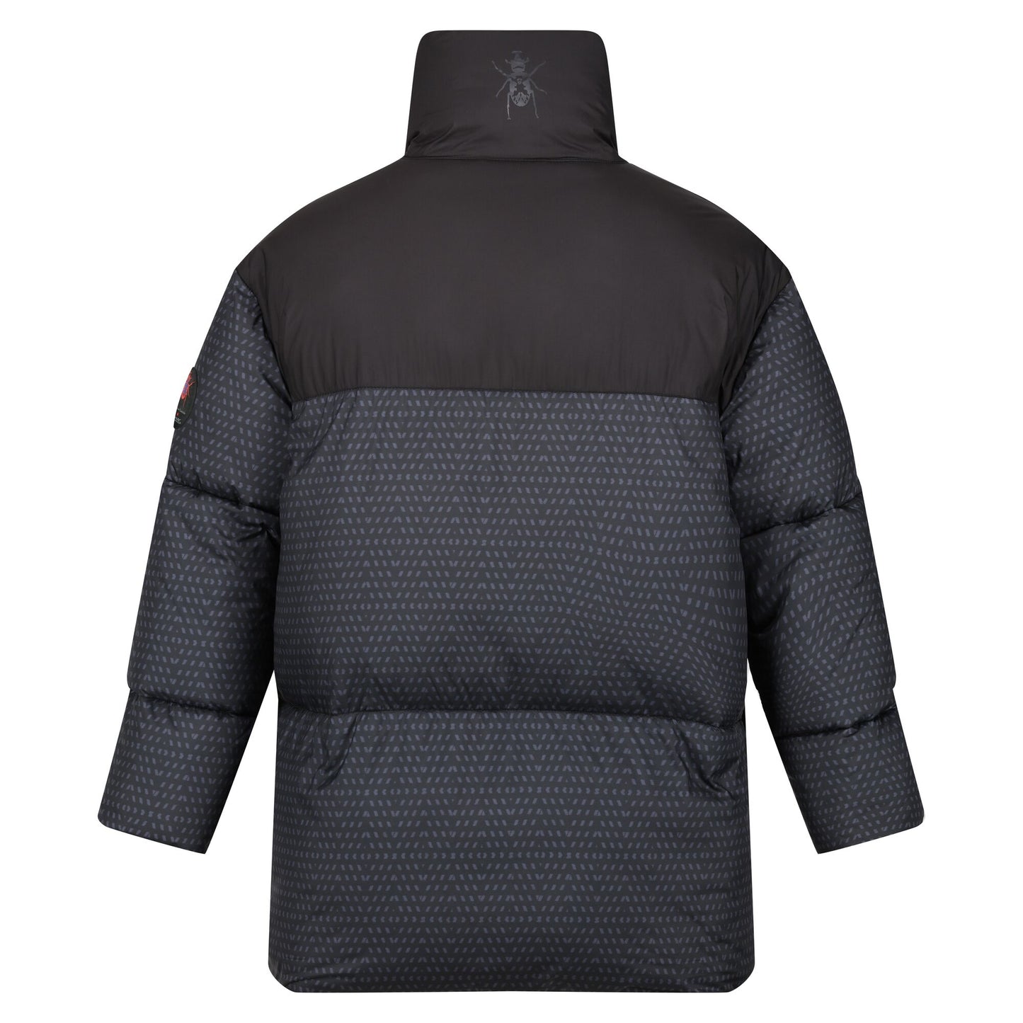 Black - Back - Regatta Mens Christian Lacroix Barbegal Printed Padded Jacket